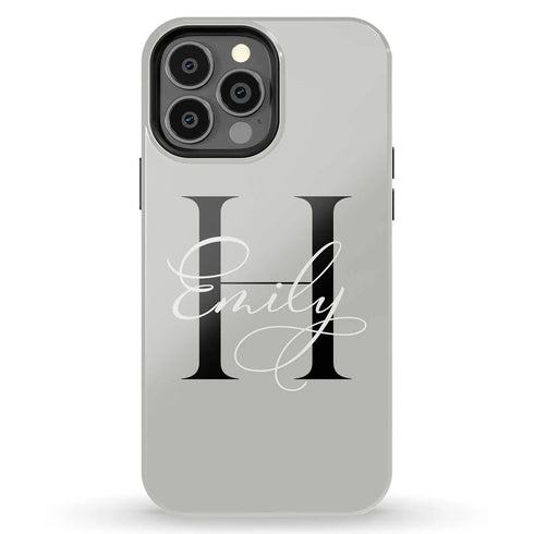 Monogram Personalized Solid iPhone Case